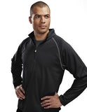Tri-Mountain Performance Reflex Men's Waffle Knit Pullover Shirt
