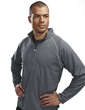 Tri-Mountain Performance Reflex Men's Waffle Knit Pullover Shirt